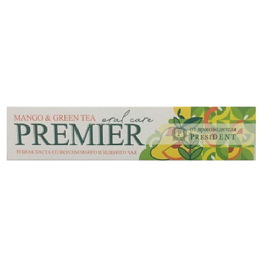 Зубная паста Premier Oral Care 75г манго-зеленый чай