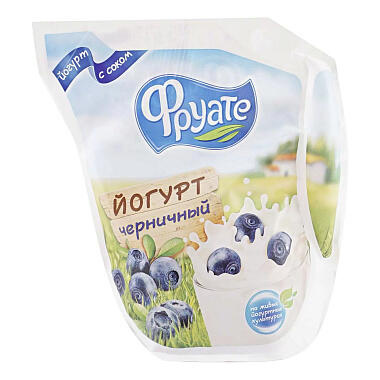 БЗМЖ Йогурт Фруате 1,5% 450г с соком черники