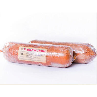 БЗМЖ Сыр колбасный копченый Волжский 20% СМП в вакуумной упаковке 1кг