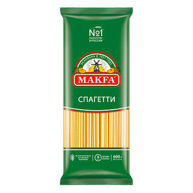 Макаронные изделия Макфа Спагетти 600г высший сорт