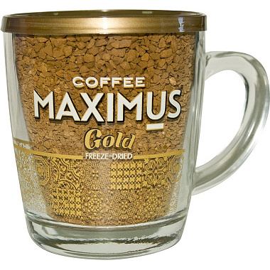 Кофе растворимый Максимус с кружкой 75г