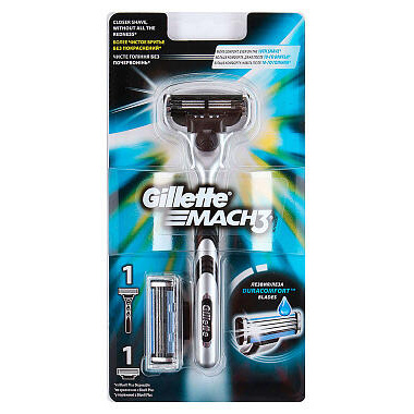 Станок для бритья многоразовый Gillette Mach 3 + 1сменная кассета