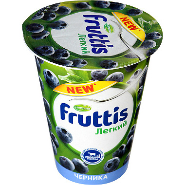 БЗМЖ Йогурт продукт Фруттис 0,1% Черника 310г