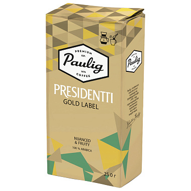 Кофе молотый Paulig Presidentti Gold Label 250г