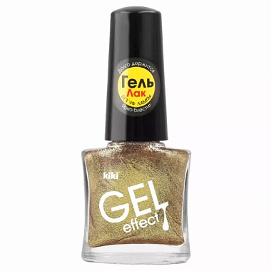 Лак для ногтей Kiki Gel Effect 6мл тон 051 золотистый металлик