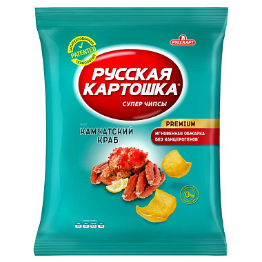 Чипсы Русская картошка 200г камчатский краб