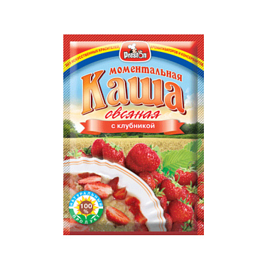 Каша овсяная 37г вкус клубника