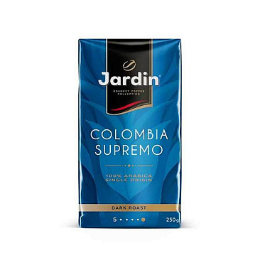 Кофе молотый Жардин Колумбия Супремо жареный 250г