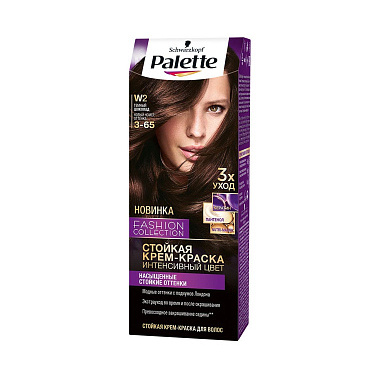 Стойкая крем-краска Palette 110мл W2 (3-65) Темный шоколад