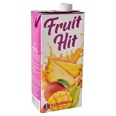 Напиток сокосодержащий Fruit Hit 1л мультифрукт