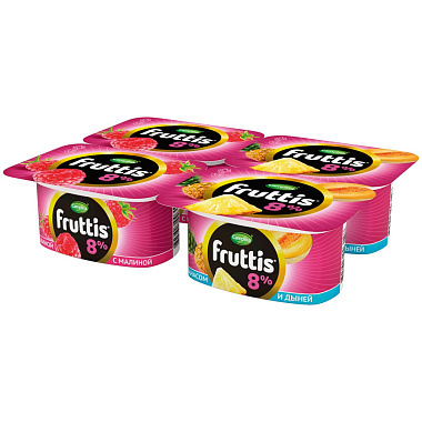 БЗМЖ Йогурт продукт Фруттис супер-экстра 8% 115г ассорти