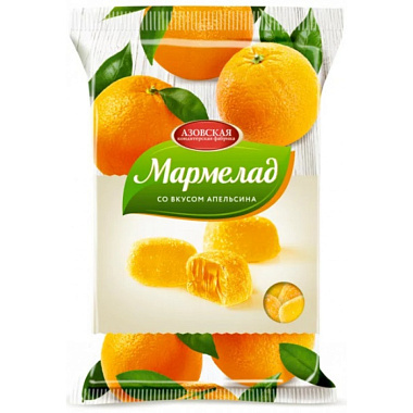 Мармелад желейный со вкусом апельсина 300г