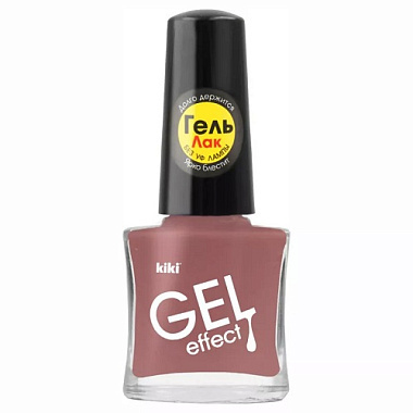 Лак для ногтей Kiki Gel Effect 6мл тон 071 темно-бежево-розовый