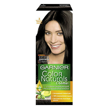 Крем-краска для волос Garnier Color Naturals 3 Темный каштан 112мл