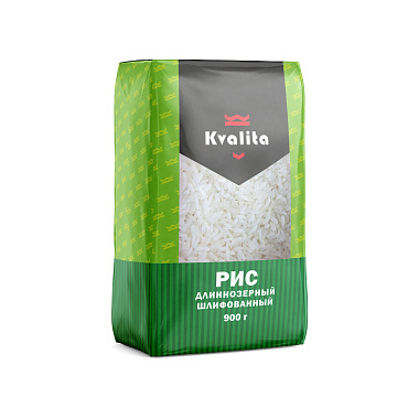 Крупа Рис Kvalita длиннозёрный шлифованный 900г