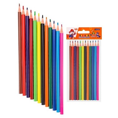 Карандаши цветные Workmate 12 цветов пластиковые гексагональные