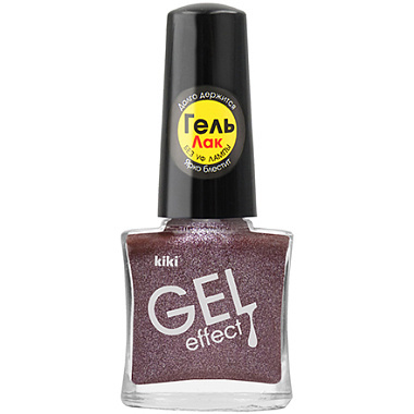 Лак для ногтей Kiki Gel Effect 6мл тон 086 бронзовый с блестками