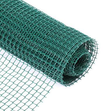 Сетка садовая Гринго 1×10м ячейка 15×15мм пластиковая зелёная