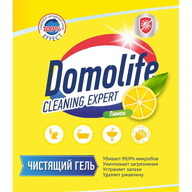 Гель чистящий Domolife 750мл Лимон