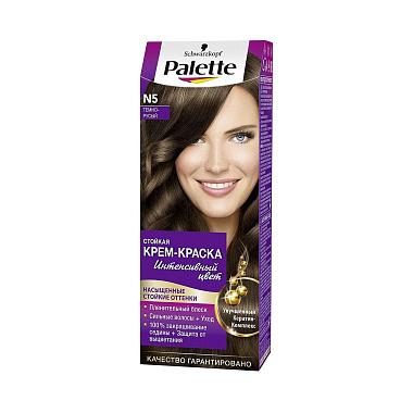 Стойкая крем-краска Palette 110мл N5 (6-0) Тёмно-русый