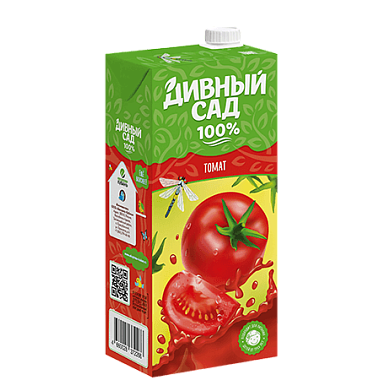 Сок Дивный сад 1л Томатный с мякотью и солью
