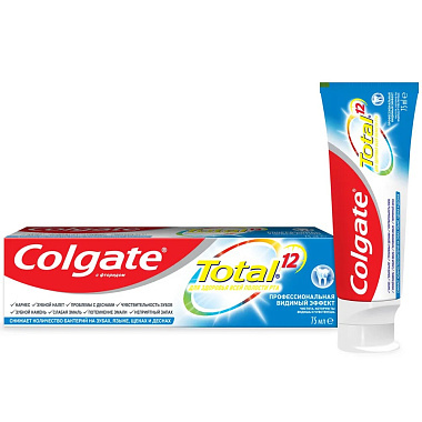 Зубная паста Colgate Total 12 Pro Видимый  эффект 75мл