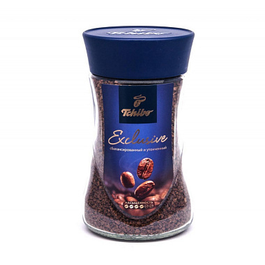 Кофе растворимый Tchibo Exclusive натуральный сублимированный в банке 190г