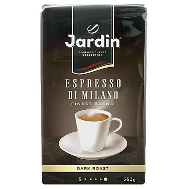 Кофе зерновой Жардин Эспрессо ди Милано жареный 250г