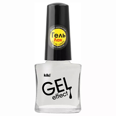Лак для ногтей Kiki Gel Effect 6мл тон 034 белый
