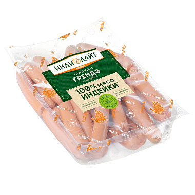 Сосиски Грендэ Индилайт 1кг охлажденные