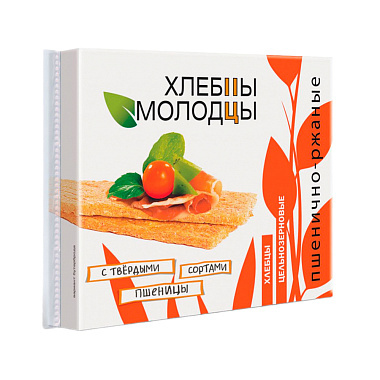 Хлебцы Молодцы 100г пшенично-ржаные/овсяные