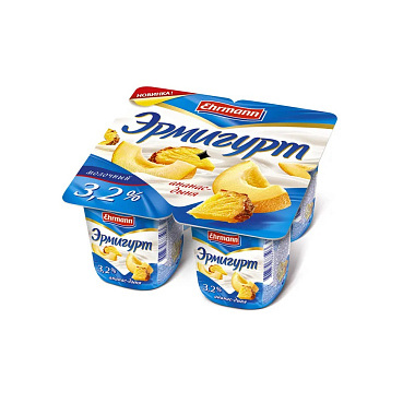 БЗМЖ Йогуртный продукт Ehrmann Эрмигурт 3,2% 100г молочный ананас-дыня
