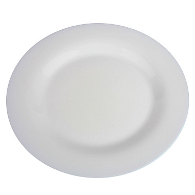 Тарелка керамическая 19см белая