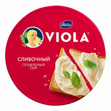 БЗМЖ Сыр плавленный Viola 45% Сливочный круг 130г