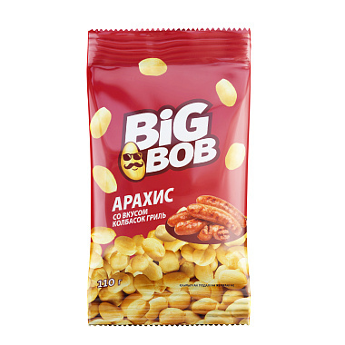 Арахис Big Bob 110г со вкусом колбасок гриль