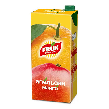 Напиток сокосодержащий Frux 1л Апельсин-манго