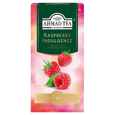 Чай черный Ahmad Tea 25 пакетиков по 1,5г Малиновое лакомство