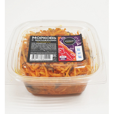 Морковь по-корейски Koreni 500г с баклажанами