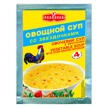 Суп Подравка Овощной суп со звездочками 52г