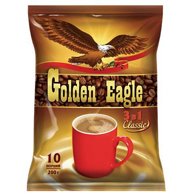 Кофейный напиток 3в1 Golden Eagle 10шт*20г
