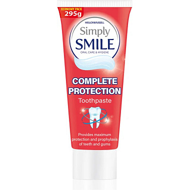 Зубная паста Simply Smile 250мл Комплексная защита