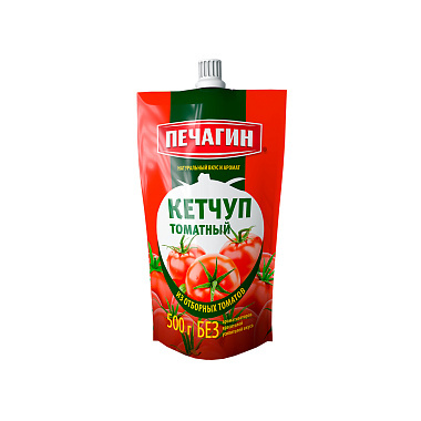 Кетчуп Печагин томатный 500г
