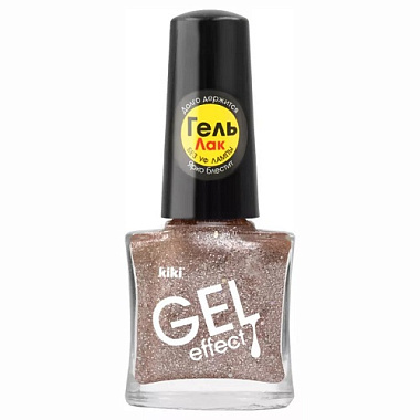 Лак для ногтей Kiki Gel Effect 6мл тон 073 золотистый металлик