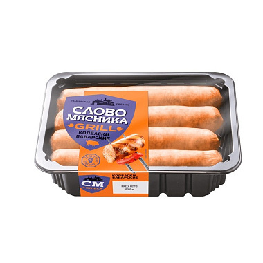 Колбаски Слово Мясника Баварские из свинины 360г охлажденные