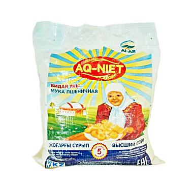 Мука пшеничная Aq-Niet 5кг высший сорт