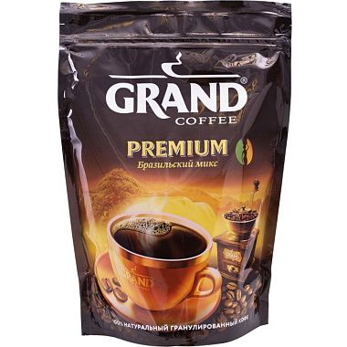 Кофе растворимый Гранд Премиум кристаллы 150г