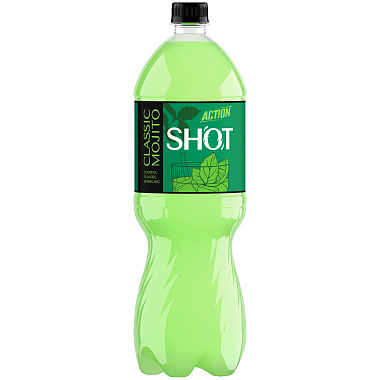 Напиток Action Shot сильногазированный 1,5л Мохито