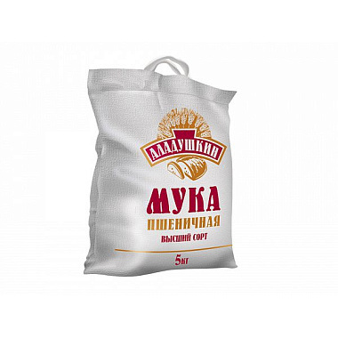 Мука пшеничная Аладушкин 5кг х/п в/с