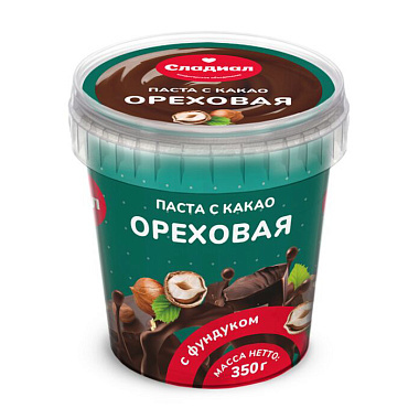 Паста Сладиал ореховая с какао 350г
