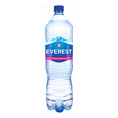 Вода питьевая Эверест 1,5л газированная